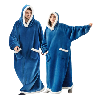 Oversized Wool Hoodie Blanket